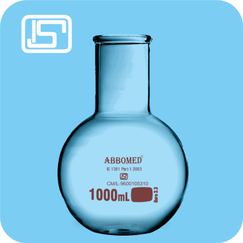 Boiling Flasks, Flat Bottom, Single Neck