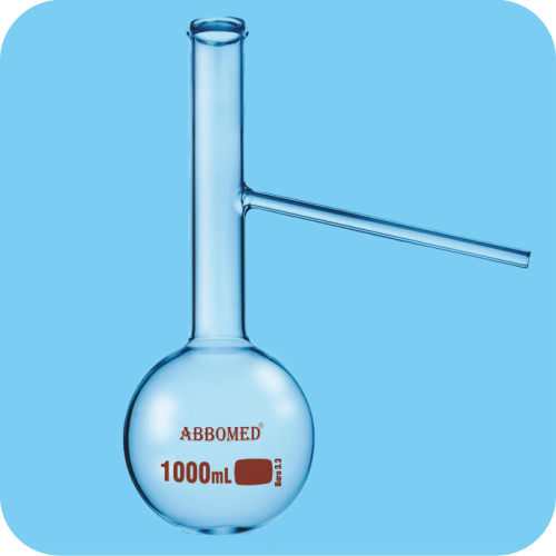 Flasks, Distillation, with Side Tube