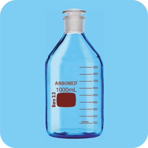 Bottles, Reagent, Narrow Mouth, Clear Glass