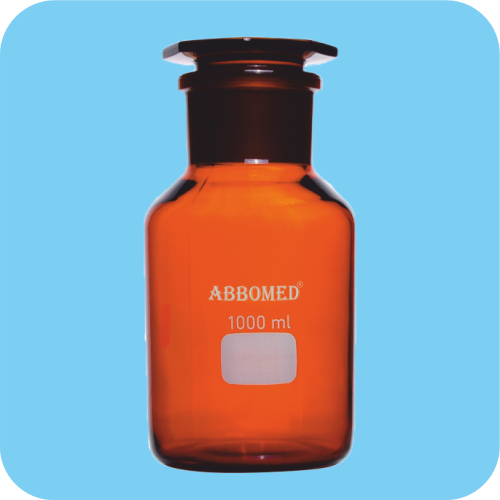 Reagent Bottles, Wide Mouth, Amber