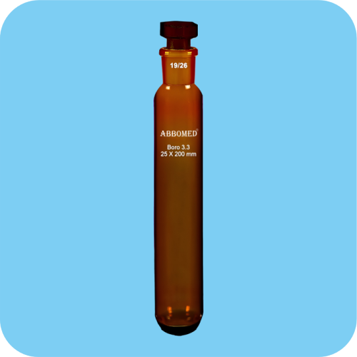 Test Tubes, with Socket, Amber